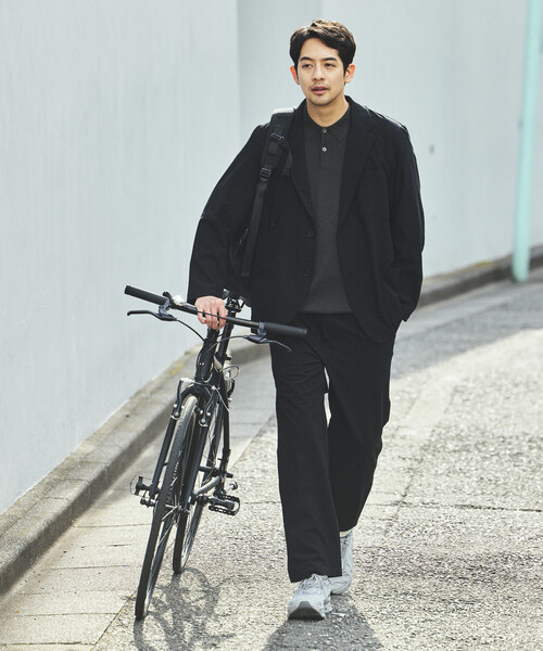 FREAK'S STORE(フリークスストア)の「SOLOTEX シアサッカー 2Bジャケット セットアップ/イージーパンツ テーラードジャケット(セットアップ・メンズ・チャコールグレー/ブラック/ネイビー/オリーブ・SMALL/X-LARGE/LARGE/MEDIUM)」の20枚目の写真