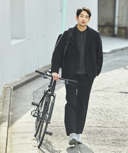 FREAK'S STORE(フリークスストア)の「SOLOTEX シアサッカー 2Bジャケット セットアップ/イージーパンツ テーラードジャケット(セットアップ・メンズ・チャコールグレー/ブラック/ネイビー/オリーブ・SMALL/X-LARGE/LARGE/MEDIUM)」の21枚目の写真