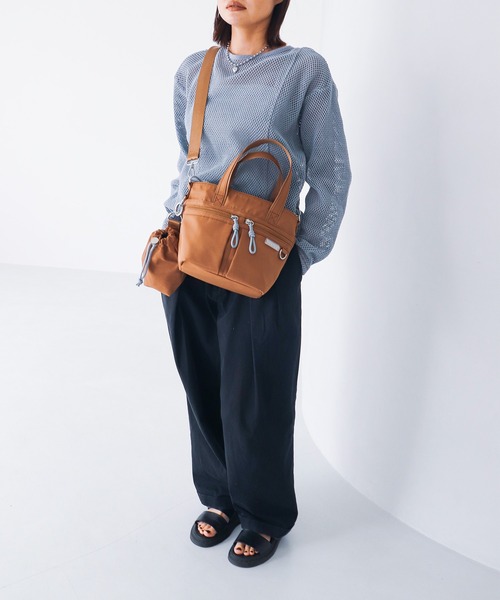 COLDE （コルデ）の「ボトルホルダーポーチ付き2wayトートバッグ（トートバッグ・レディース・ブラウン/ブラック・FREE）」の8枚目の写真