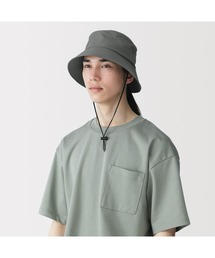 ＵＶカット風を通す　ちいさくまとまる　バケットハット