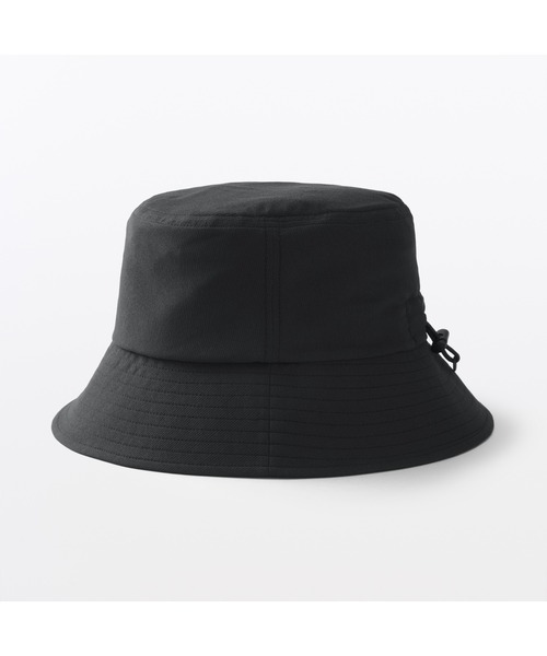 無印良品(ムジルシリョウヒン)の「UVカット風を通す ちいさくまとまる バケットハット(ハット・レディース・ダークグレー/サンドベージュ/ブラック・56.5-59cm)」の9枚目の写真