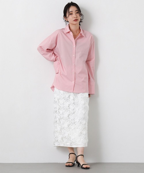 Gready Brilliant(グレディブリリアン)の「3Dレースタイトスカート(スカート・レディース・チャコールグレー/オフホワイト・38)」の12枚目の写真