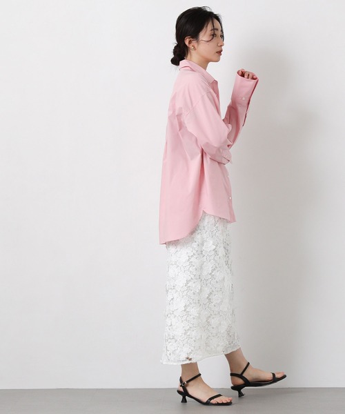 Gready Brilliant(グレディブリリアン)の「3Dレースタイトスカート(スカート・レディース・チャコールグレー/オフホワイト・38)」の13枚目の写真