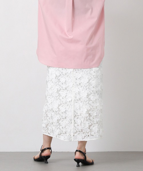 Gready Brilliant(グレディブリリアン)の「3Dレースタイトスカート(スカート・レディース・チャコールグレー/オフホワイト・38)」の18枚目の写真