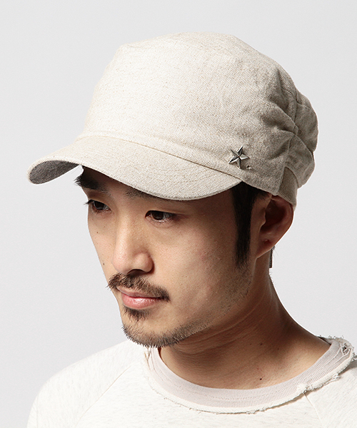 BEAMS（ビームス）の「BEAMS / ギャザーリブ キャップ（キャップ・メンズ・ブラック/ベージュ/ネイビー・ONE SIZE）」の3枚目の写真