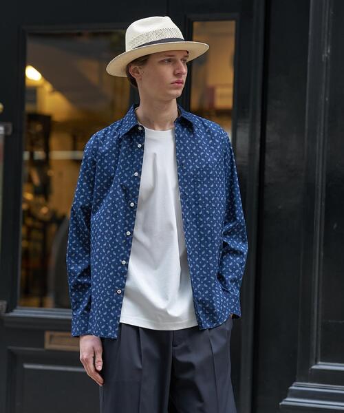 TAKEO KIKUCHI(タケオキクチ)の「【BOWLER HAT LABEL】小紋ペイズリープリント 長袖シャツ(シャツ/ブラウス・メンズ・ベージュ系/ブルー系その他2・02/03/04)」の2枚目の写真