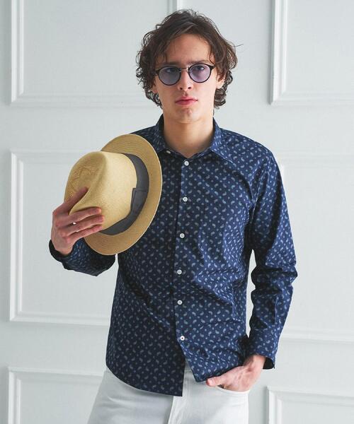 TAKEO KIKUCHI(タケオキクチ)の「【BOWLER HAT LABEL】小紋ペイズリープリント 長袖シャツ(シャツ/ブラウス・メンズ・ベージュ系/ブルー系その他2・02/03/04)」の7枚目の写真
