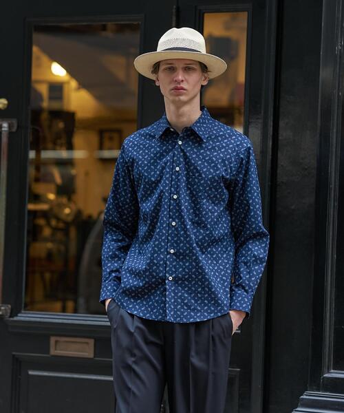 TAKEO KIKUCHI(タケオキクチ)の「【BOWLER HAT LABEL】小紋ペイズリープリント 長袖シャツ(シャツ/ブラウス・メンズ・ベージュ系/ブルー系その他2・02/03/04)」の6枚目の写真