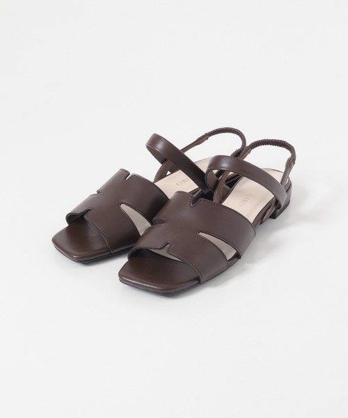 RODE SKO（ロデスコ）の「デザインカットバックゴムサンダル（サンダル・レディース・ダークブラウン/シルバー/ブラック・38/37/36）」の7枚目の写真