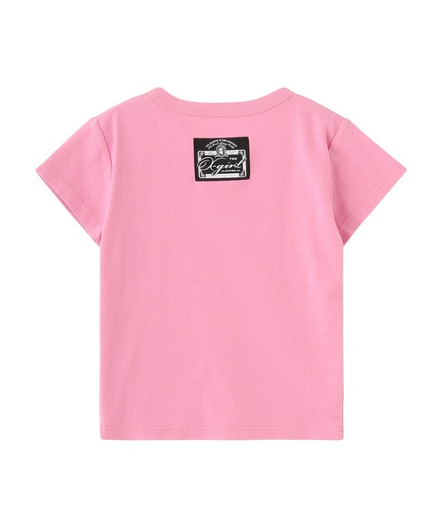X-girl(エックスガール)の「SHEER STAR S/S BABY TEE(Tシャツ/カットソー・レディース・ブラック/ホワイト/ピンク・ONE SIZE)」の11枚目の写真