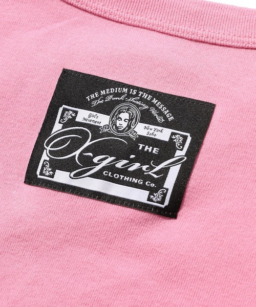 X-girl(エックスガール)の「SHEER STAR S/S BABY TEE(Tシャツ/カットソー・レディース・ブラック/ホワイト/ピンク・ONE SIZE)」の17枚目の写真