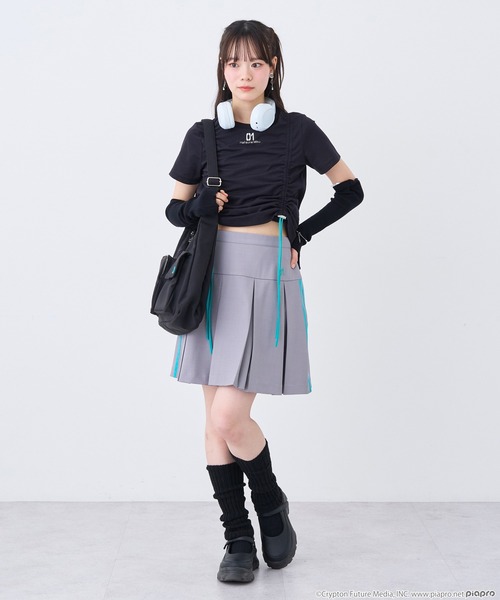 earth music&ecology（アースミュージックアンドエコロジー）の「初音ミク イメージ バッグ（ショルダーバッグ・レディース・グリーン・FREE）」の4枚目の写真