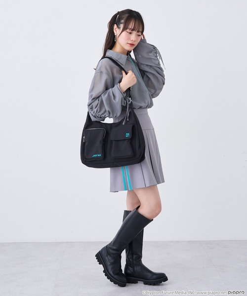 earth music&ecology（アースミュージックアンドエコロジー）の「初音ミク イメージ バッグ（ショルダーバッグ・レディース・グリーン・FREE）」の7枚目の写真