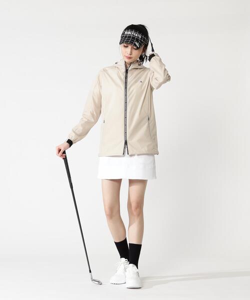 PEARLY GATES(パーリーゲイツ)の「【PEARLY GATES】ナイロンストレッチタフタラミネート(ブルゾン・レディース・ベージュ/ネイビー・LARGE/MEDIUM/SMALL)」の4枚目の写真