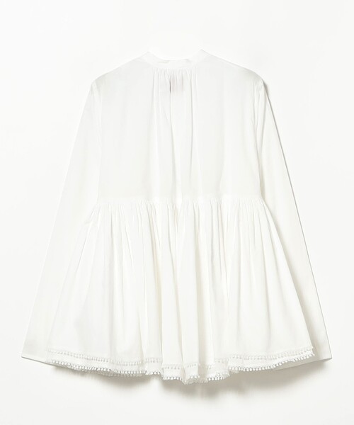 fennica（フェニカ）の「dahl'ia / ボタン ギャザー ボリューム ブラウス（シャツ/ブラウス・レディース・ホワイト/ブラック・ONE SIZE）」の6枚目の写真