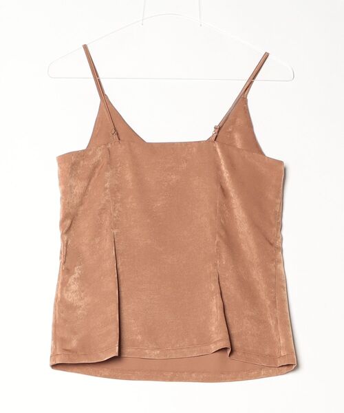 mikomori(ミコモリ)の「SATIN CAMISOLE(キャミソール・レディース・ダークベージュ/ライトブルー・FREE)」の11枚目の写真