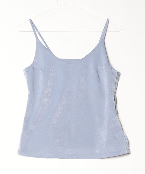 mikomori(ミコモリ)の「SATIN CAMISOLE(キャミソール・レディース・ダークベージュ/ライトブルー・FREE)」の12枚目の写真
