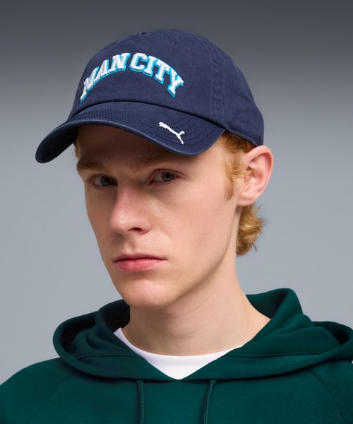 PUMA(プーマ)の「PUMA プーマ ユニセックス マンチェスターシティ FC カルチャー キャップ(キャップ・メンズ・グレー系その他/ネイビー・フリー)」の2枚目の写真