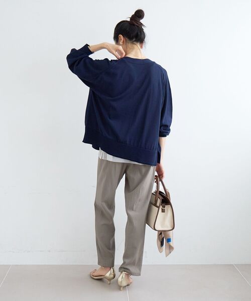 le.coeur blanc（ルクールブラン）の「ストレッチツータックテーパード（その他パンツ・レディース・ブラック/モカ/キャメル・36/38）」の5枚目の写真