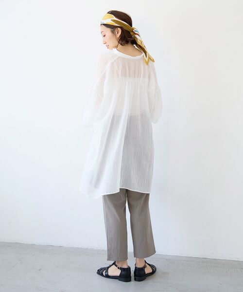 le.coeur blanc（ルクールブラン）の「ストレッチツータックテーパード（その他パンツ・レディース・ブラック/モカ/キャメル・36/38）」の15枚目の写真