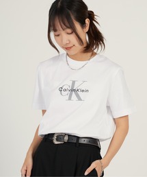 Calvin Klein | Calvin Klein/カルバンクライン Tシャツ - モノグラムクルーネックショートスリーブTシャツ 半袖Tシャツ  2026年春夏(Tシャツ/カットソー)