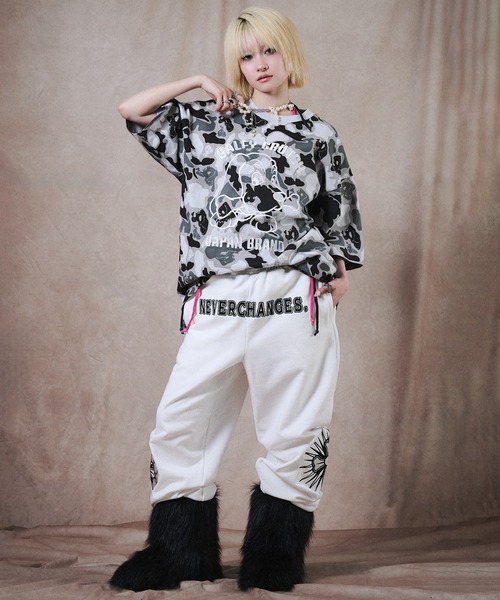 GALFY(ガルフィー)の「GALFY-おしゃぶりワンワンスウェットパンツ(スウェットパンツ・メンズ・ブラック/ホワイト/カモフラージュ・XL/L)」の21枚目の写真