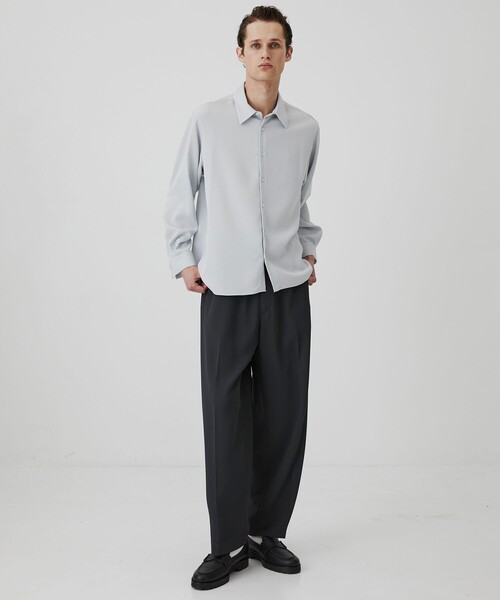 UNITED TOKYO（ユナイテッドトウキョウ）の「COLD DRY PLEATS シームレスイージーパンツ |SETUP可/接触冷感/通気性/イージーケア/軽量（その他パンツ・メンズ・ブラック/ネイビー/ダークグレー・2/1）」の5枚目の写真