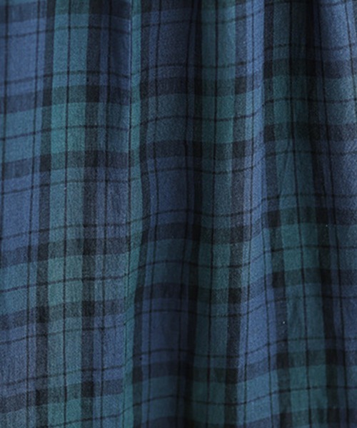 Flugge(フラッジー)の「ノースリーブチェックロングワンピース(ワンピース・レディース・ブルー・LARGE/MEDIUM)」の9枚目の写真