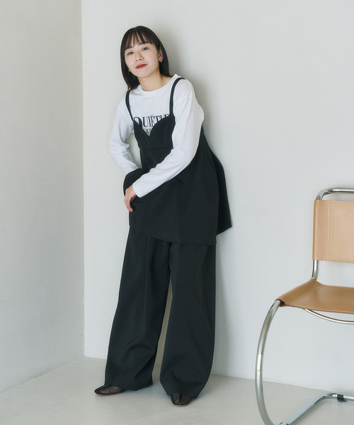 HARDY NOIR（アルディーノアール）の「《追加3》ダブルクロスビスチェ（シャツ/ブラウス・レディース・ブラック・FREE）」の2枚目の写真