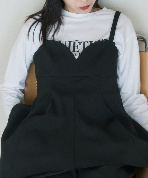 HARDY NOIR（アルディーノアール）の「《追加3》ダブルクロスビスチェ（シャツ/ブラウス・レディース・ブラック・FREE）」の5枚目の写真