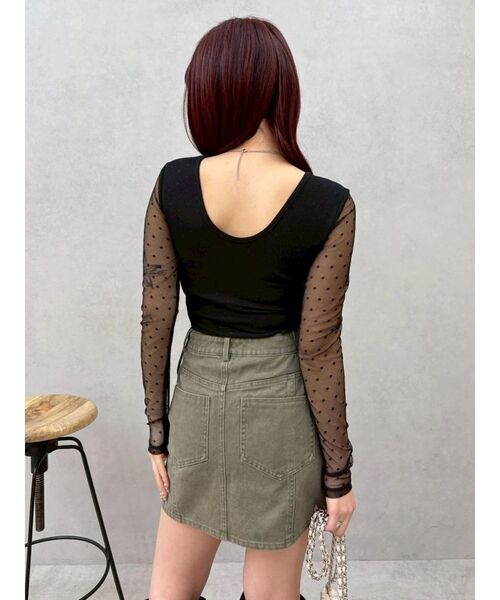 EVRIS(エヴリス)の「レースアップボディースーツ 春服(Tシャツ/カットソー・レディース・ホワイト/ブラック/その他1・FREE)」の19枚目の写真