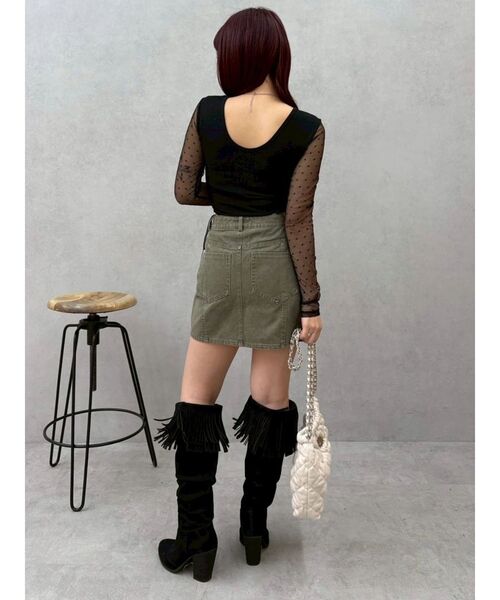 EVRIS(エヴリス)の「レースアップボディースーツ 春服(Tシャツ/カットソー・レディース・ホワイト/ブラック/その他1・FREE)」の20枚目の写真