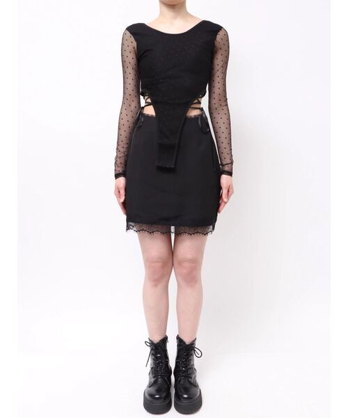 EVRIS レースアップボディースーツ レースアップボディースーツ 春服（Tシャツ/カットソー）｜EVRIS