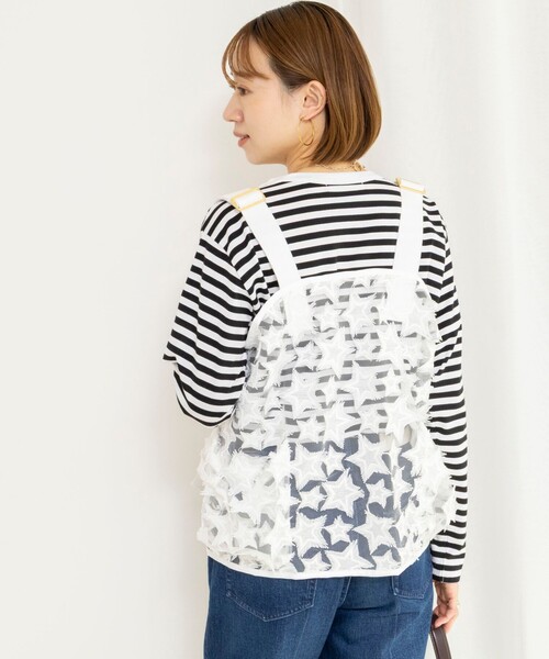 Rie Miller（リエミラー）の「45th limited edition2WAYスターフリンジミリタリーベスト（ブルゾン・レディース・ブラック/ホワイト・FREE）」の17枚目の写真