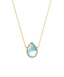 VENDOME AOYAMA | K18YG ブルートパーズ シェル ネックレス(ネックレス)