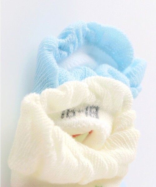 BRANSHES（ブランシェス）の「フルーツ柄メッシュアンクルソックス（ソックス/靴下・キッズ・アイボリー/サックスブルー・19-21㎝/13-15㎝/16-18㎝）」の7枚目の写真