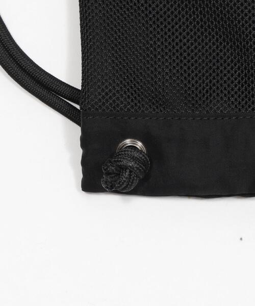 WEGO（ウィゴー）の「WEGO/サイドメッシュポケットナップサック（バックパック/リュック・レディース・ブラック/ブラウン系その他/スミクロ・FREE）」の9枚目の写真