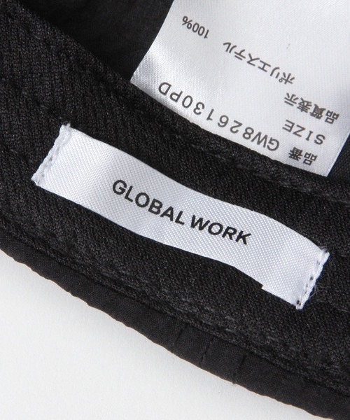 GLOBAL WORK(グローバルワーク)の「シアーサッカーCAP/643282(キャップ・レディース・ブラック/ダークブラウン/ベージュ・FREE)」の11枚目の写真