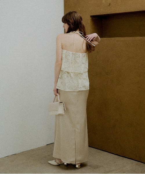 LE'RURE(リルアー)の「Tiered frill lace onepiece(ワンピース・レディース・ブラック/ベージュ・SMALL/MEDIUM/TALL)」の21枚目の写真