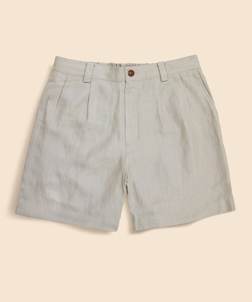 BROOKS BROTHERS(ブルックスブラザーズ)の「リヨセル/リネン ヘリンボーン ショーツ(その他パンツ・メンズ・ネイビー/ベージュ・MEDIUM/SMALL/LARGE)」の2枚目の写真