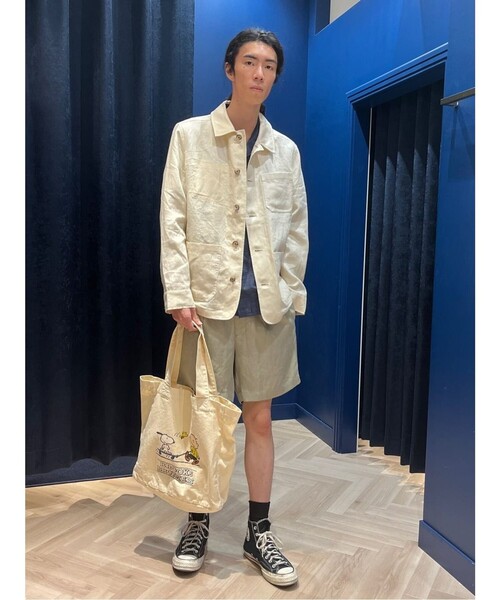 BROOKS BROTHERS(ブルックスブラザーズ)の「リヨセル/リネン ヘリンボーン ショーツ(その他パンツ・メンズ・ネイビー/ベージュ・MEDIUM/SMALL/LARGE)」の4枚目の写真