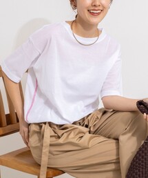 Rie Miller | ウォッシャブルドローストTシャツ(Tシャツ/カットソー)