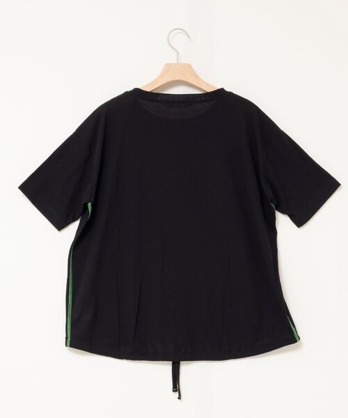 Rie Miller（リエミラー）の「ウォッシャブルドローストTシャツ（Tシャツ/カットソー・レディース・ブラック/ホワイト/ブラウン・38）」の10枚目の写真