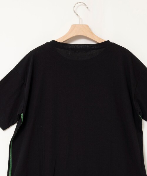 Rie Miller（リエミラー）の「ウォッシャブルドローストTシャツ（Tシャツ/カットソー・レディース・ブラック/ホワイト/ブラウン・38）」の11枚目の写真