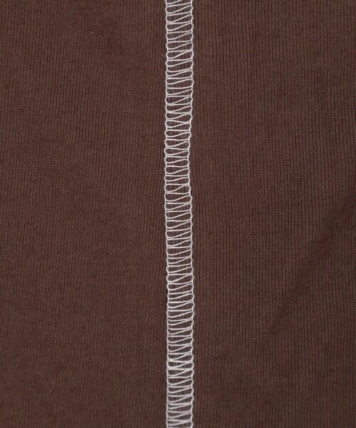 Rie Miller（リエミラー）の「ウォッシャブルドローストTシャツ（Tシャツ/カットソー・レディース・ブラック/ホワイト/ブラウン・38）」の15枚目の写真