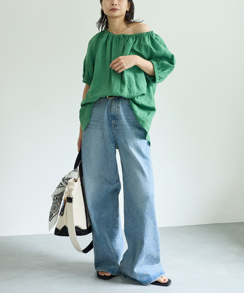 journal standard L'essage(ジャーナルスタンダードレサージュ)の「別注【THE NEWHOUSE/ザ ニューハウス】LEON TOTE トートバッグ(トートバッグ・レディース・ブラック・FREE)」の3枚目の写真