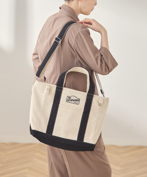 journal standard L'essage(ジャーナルスタンダードレサージュ)の「別注【THE NEWHOUSE/ザ ニューハウス】LEON TOTE トートバッグ(トートバッグ・レディース・ブラック・FREE)」の6枚目の写真
