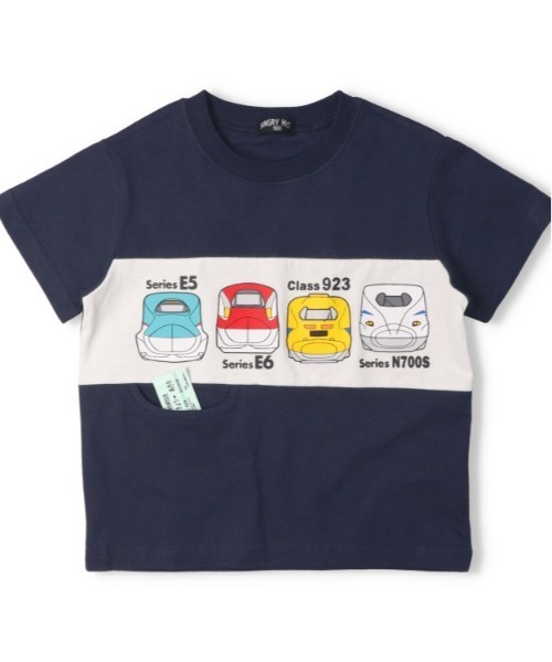 セール】新幹線電車プリント切符付半袖Tシャツ（Tシャツ/カットソー