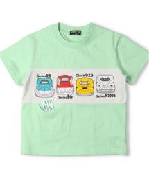 hungry heart（ハングリーハート）の「新幹線電車プリント切符付半袖Tシャツ（Tシャツ/カットソー）」
