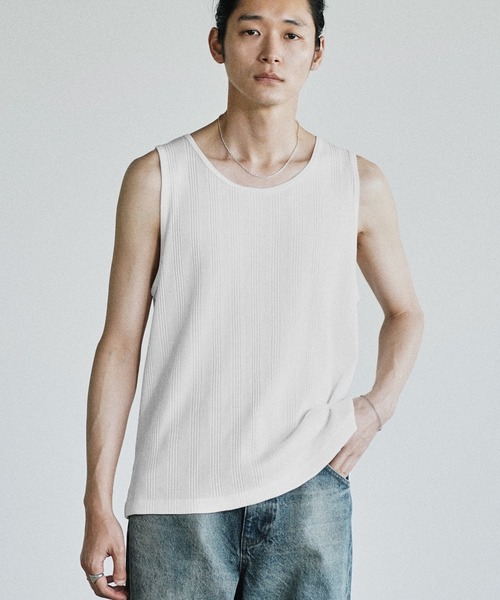 CLEAN RANDOM RIB TANK TOP（タンクトップ）｜WYM LIDNM（ウィム バイ